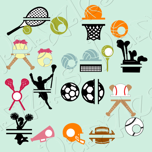 sports-monograms-cutting-collection