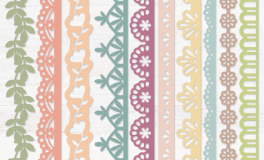 Pazzles DIY Collection of 10 Spring Border Cuttable SVG Designs. Instant download in SVG, AI, and WPC compatible with all major electronic cutters including Pazzles Inspiration, Cricut, and Silhouette Cameo.