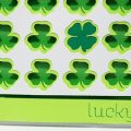 Pazzles DIY Lucky Shamrock Card with instant SVG download. Instant SVG download compatible with all major electronic cutters including Pazzles Inspiration, Cricut, and Silhouette Cameo. Design by Renee Smart.