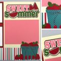 Pazzles DIY Sweet Summer Layout with instant SVG download. Compatible with all major electronic cutters including Pazzles Inspiration, Cricut, and SIlhouette Cameo. Design by Alma Cervantes.