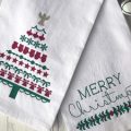 Pazzles DIY Christmas Tea Towels with SVG instant download. Compatible with all major electronic cutters including Pazzles Inspiration, Cricut, and Silhouette Cameo.