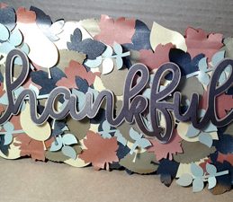 Pazzles Thankful Leaves DIY Fall Decor by Renee Smart. SVG download compatible with all major electronic cutters including Pazzles Inspiration, Cricut, and Silhouette Cameo.