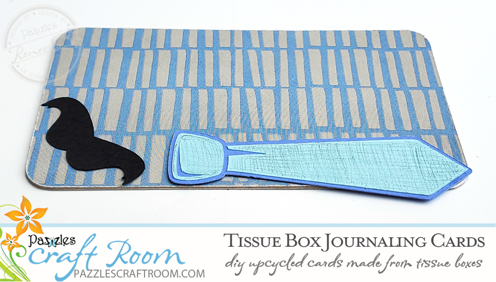 Pazzles DIY Tissue Box Journaling Cards. Instant SVG download compatible with all major electronic cutters including Pazzles Inspiration, Cricut, and Silhouette Cameo. Design by Renee Smart.