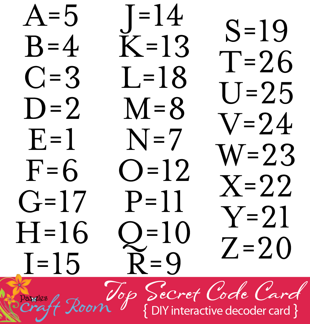 Secret Alphabet Code Symbols