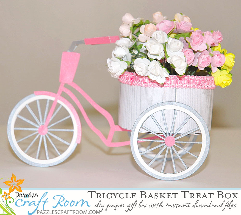 Pazzles DIY Craft Tricycle Treat Box by Judy Hanson