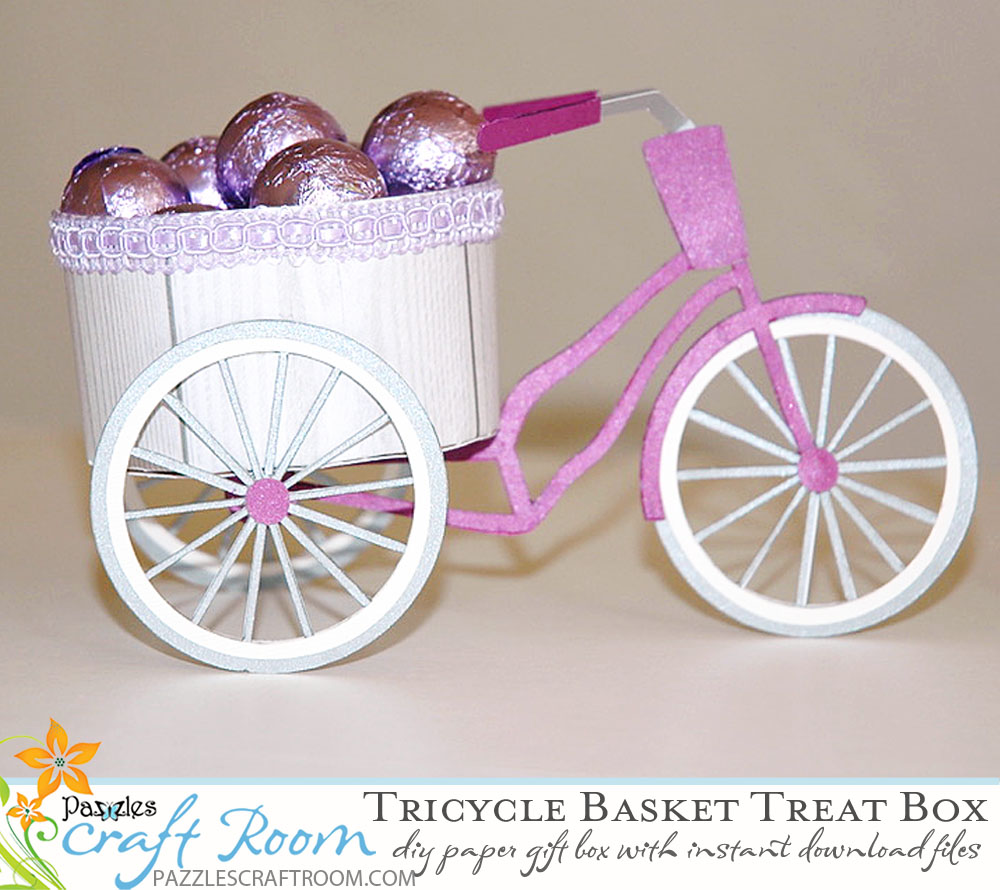 Pazzles DIY Craft Tricycle Treat Box by Judy Hanson