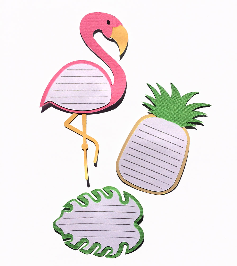 Shaped Tropical Journaling Spots