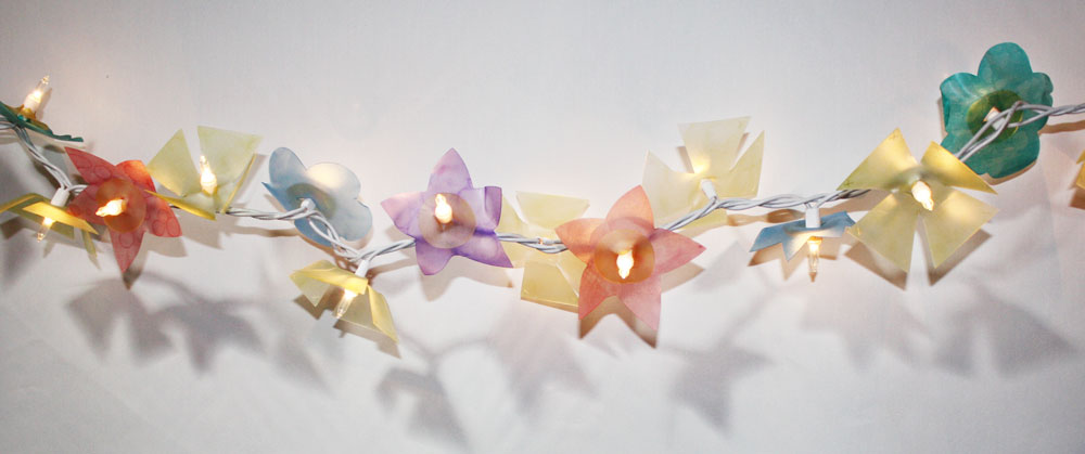 DIY Flower String Lights