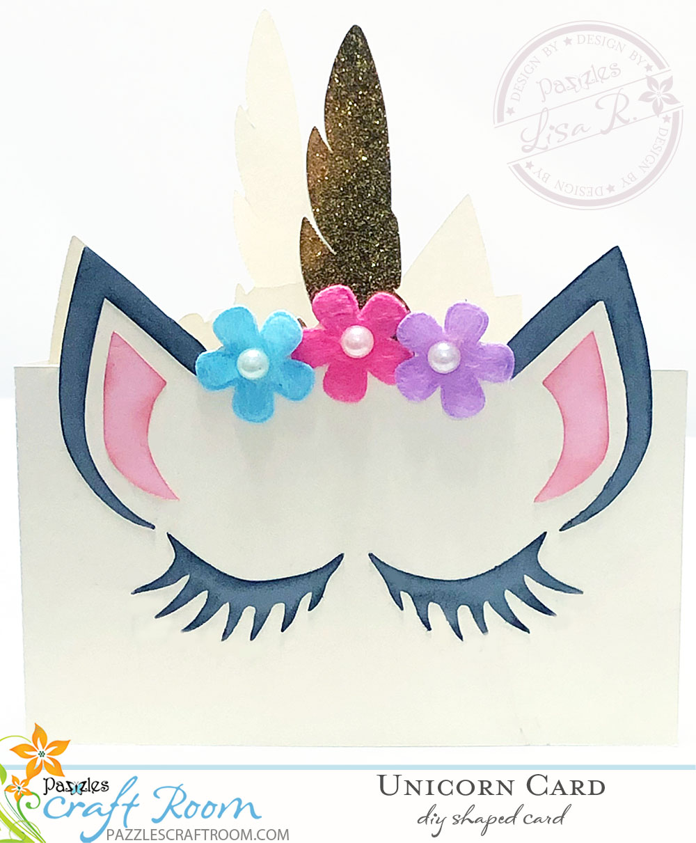 Pazzles DIY Unicorn Card by Lisa Reyna