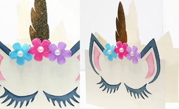 Pazzles DIY Unicorn Shaped Card by Lisa Reyna