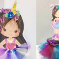 DIY Pazzles Unicorn Girl Topper and Candy Case for DIY Unicorn Party by Lisa Reyna