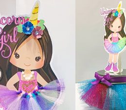 DIY Pazzles Unicorn Girl Topper and Candy Case for DIY Unicorn Party by Lisa Reyna