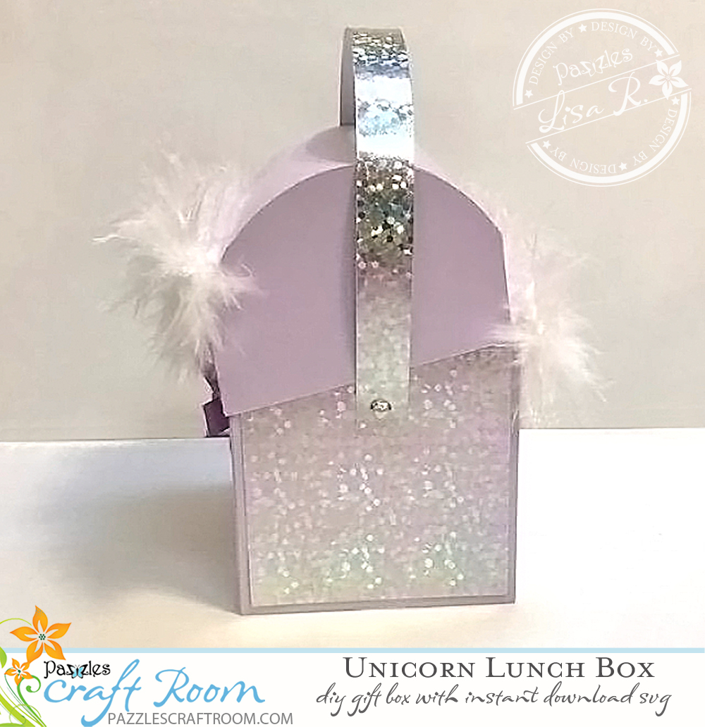 Pazzles DIY SVG Craft Unicorn Box by Lisa Reyna