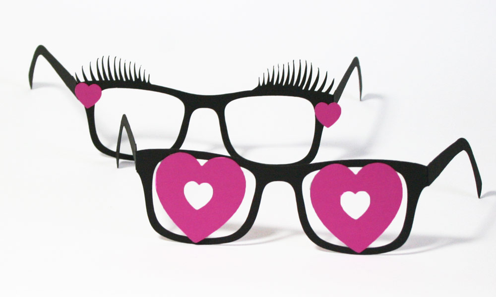 valentine glasses classroom idea