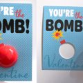 Pazzles DIY You're the Bomb Valentine Lip Balm with instant SVG download. Compatible with all major electronic cutters including Pazzles Inspiration, Cricut, and Silhouette Cameo. Design by Alma Cervantes.