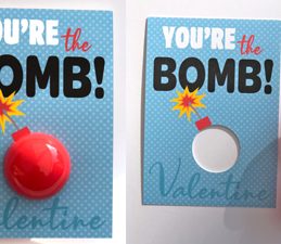 Pazzles DIY You're the Bomb Valentine Lip Balm with instant SVG download. Compatible with all major electronic cutters including Pazzles Inspiration, Cricut, and Silhouette Cameo. Design by Alma Cervantes.