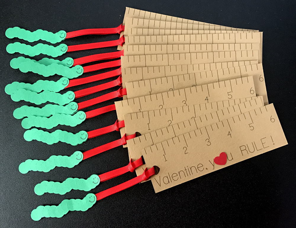 Valentine Ruler Bookmark