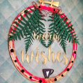 Pazzles DIY Warm Wishes Decorative Sign with instant SVG download. Compatible with all major electronic cutters including Pazzles Inspiration, Cricut, and Silhouette Cameo. Design by Zahraa Darweesh.