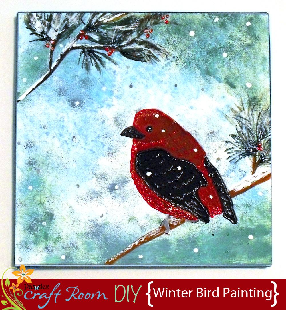 Winter Bird Painting