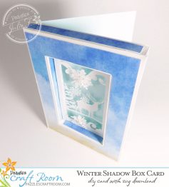DIY Winter Shadow Box Card or Frame with instant SVG download - Pazzles