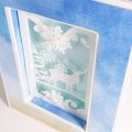 Pazzles DIY Winter Shadow Box Card or Frame with instant SVG download. Compatible with all major electronic cutters including Pazzles Inspiration, Cricut, and Silhouette Cameo. Design by Julie Flanagan.