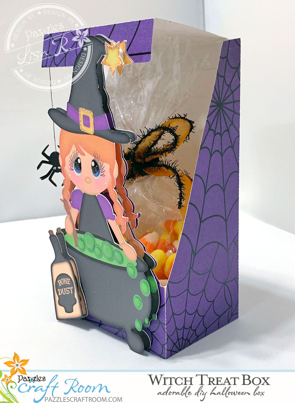 Pazzles DIY Halloween Witch Treat Box by Lisa Reyna