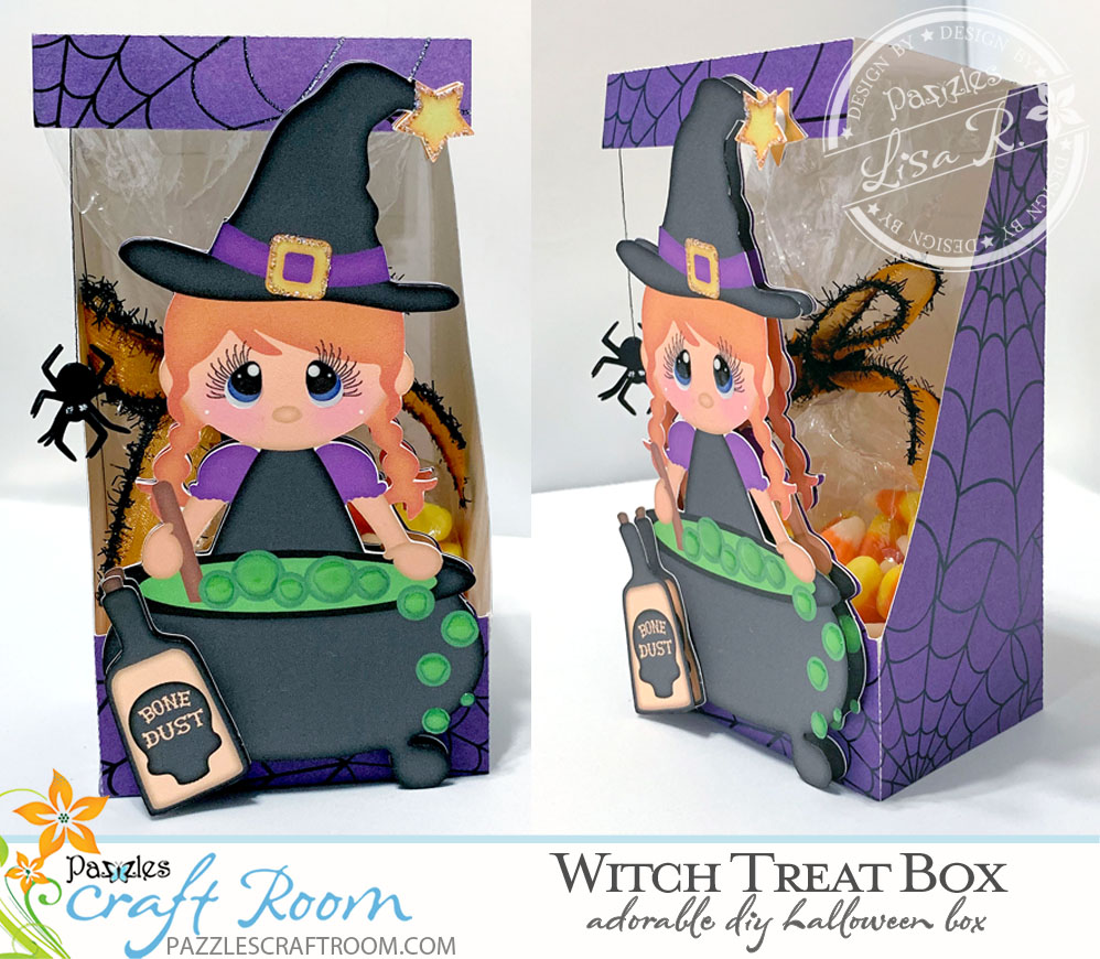 Pazzles DIY Halloween Witch Treat Box by Lisa Reyna