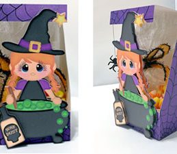 Pazzles DIY Halloween Witch Treat Box by Lisa Reyna