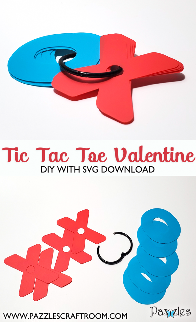 Pazzle DIY On-the-Go Tic Tac Toe Vaelntine. Instant SVG download compatible with all major electronic cutters including Pazzles Inspiration, Cricut, and Silhouette Cameo.